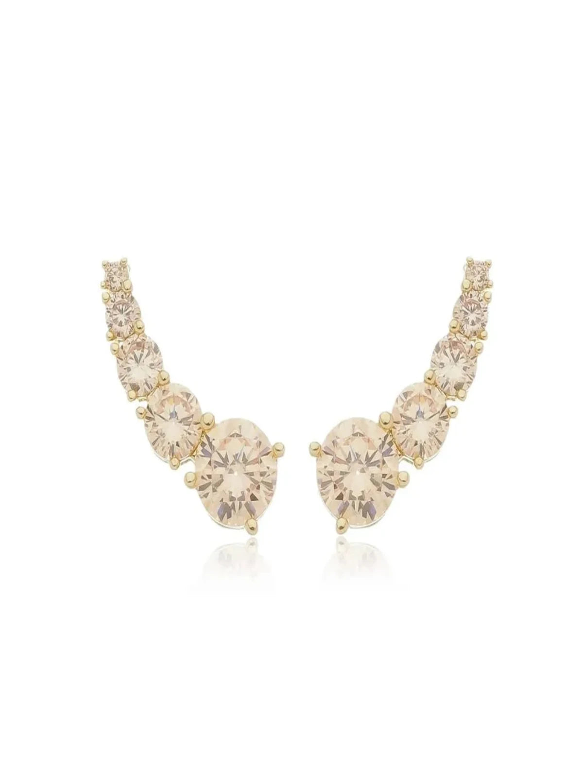 Earcuff Bromélia Champagne