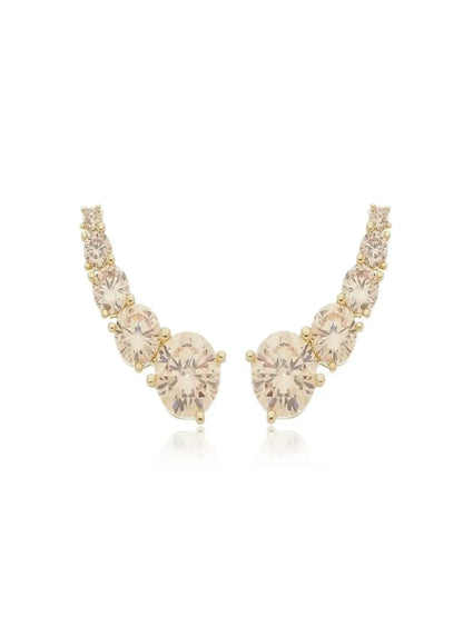 Earcuff Bromélia Champagne